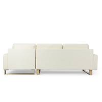 Felicie canapé d'angle droit blanc