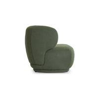 Havane canapé 2 places tissu bouclé vert kaki