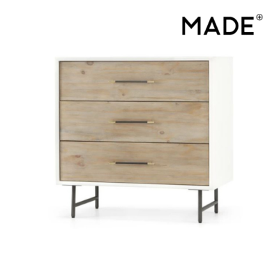 Ocanda commode blanc et pin