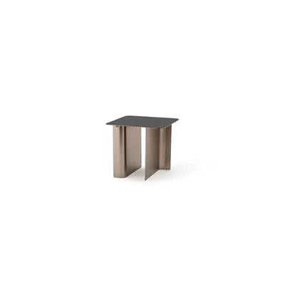 Aliya table basse linoléum noir de rome