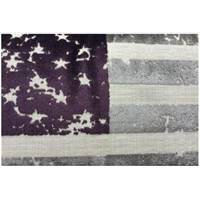 America coussin velours aubergine 14x60