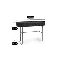 Nelsa bureau console noyer