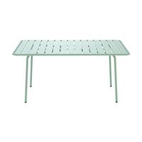 Baca table à manger d'extérieur en métal vert clair 6 personnes