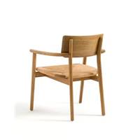 Piper fauteuil chêne et paillage