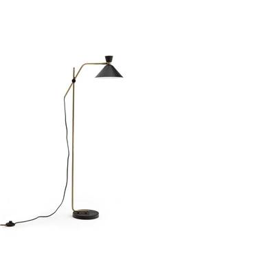 Ilizi, lampadaire laiton vieilli noir