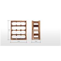 Clover porte-bouteilles bois d'acacia naturel