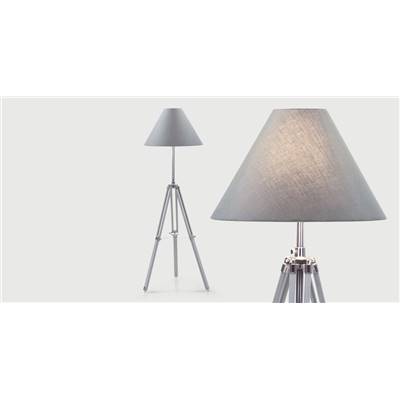 Navy lampadaire tripode trépied gris