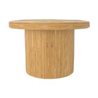 Esther table basse ovale en rotin naturel