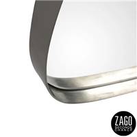 Marla miroir style industriel finition étain 75cm