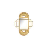 Namoh miroir rotin naturel et verre