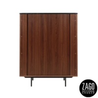 Nuance meuble haut 4 portes en noyer
