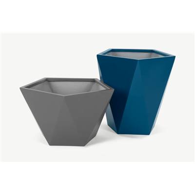 Baloo lot de 2 pots gris et bleu canard