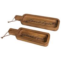 Set 2 plateaux bois "Apéro"
