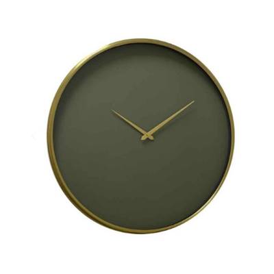 Pendule fond vert Ø51cm