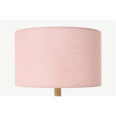 Brisa abat-jour tambour en lin, rose poudré