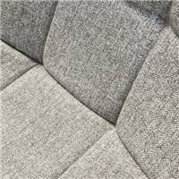 Witney chaise en tissu capitonné gris