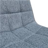 Witney chaise en tissu capitonné bleu