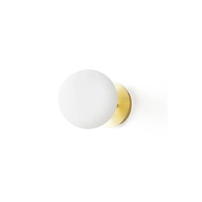 Manisa applique 1 boule laiton et opaline