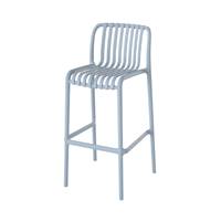 Lumi chaise de bar d'extérieur en bleu pastel H76cm