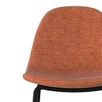 Vladi chaise ilot central en tissu terracotta H65,5