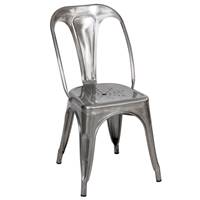 Lix chaise en métal chromé style industriel