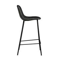 Vladi tabouret en PU gris foncé H65 cm