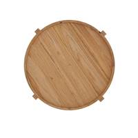 Stabaro table basse ronde en bois de teck recyclé ø70