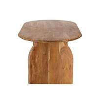 Nerja table à manger ovale 200cm pieds droits pleins