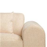 Aramis canapé 3 places en tissu tweed sable