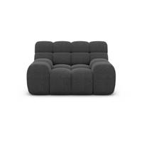 Boon fauteuil en tissu texturé gris anthracite
