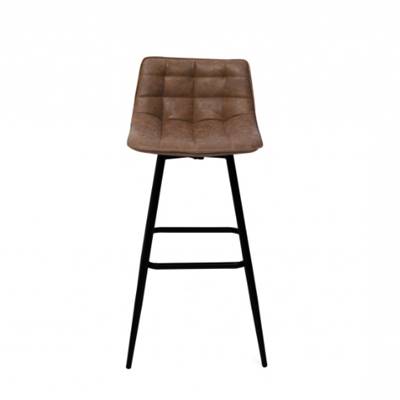 Odylle chaise pour îlot similicuir marron H68