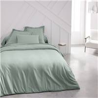 Essential drap housse 140x190 23cm coton celadon