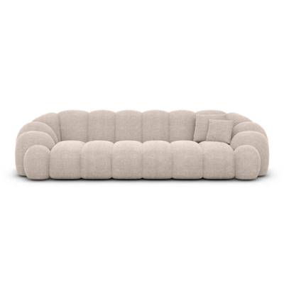 Dolban canapé 4 places en tissu texturé beige
