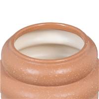 Amell vase orange en céramique granuleux Ø18cm