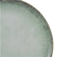 Pizz assiette plate verte d'eau en procelaine Ø33cm