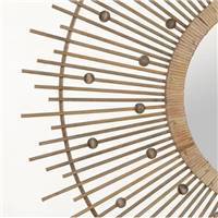 Ange grand miroir bambou naturel