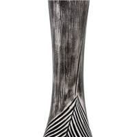 Axelle vase noir et blanc polyuresin L