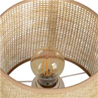 Olympe lampe de table en céramique blanc abat-jour fibre de papier H37cm