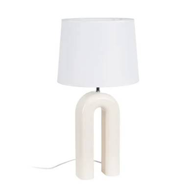 Arko lampe de table crème avec socle en forme d'arche laqué H70cm