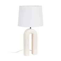 Arko lampe de table crème avec socle en forme d'arche laqué H70cm