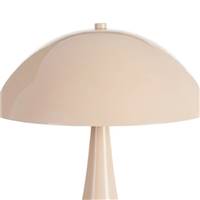 Panthe lampe de table champignon en métal beige H27.5cm