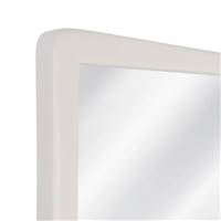 Kimy grand miroir rectangulaire en bois blanc cassé de paulonia H180cm