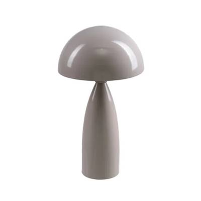 Cepe lampe champignon en métal taupe H38