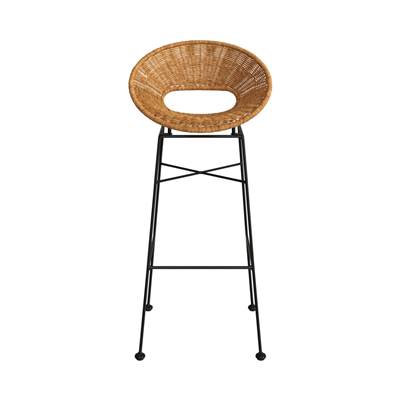 Dedon tabouret de bar en résine tressée naturelle H75