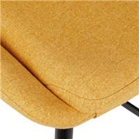 Bari chaise ilôt central tissu jaune H67