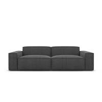 Stacele canapé 2 places en tissu texturé gris anthracite