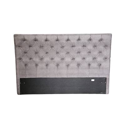 Skye tête de lit tissu gris étain pour lit de180cm