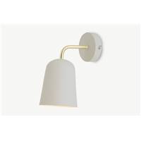 Norah applique murale gris chaud et laiton