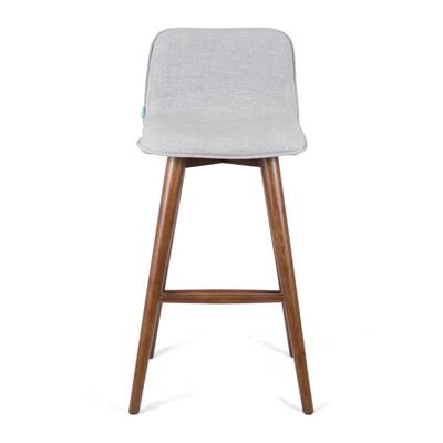 Teddy tabouret gris et frêne foncé
