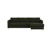 Dory canapé d'angle droit convertible vert foncé